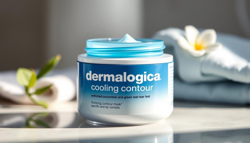Dermalogica Cooling Contour Masque applied during a facial in Nenagh